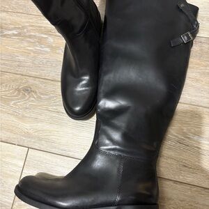 Vince Camuto Black Leather Women's Boots